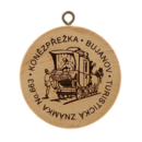 Obrázek č. 2, Turistické známky, No. 663 - Koněspřežka Bujanov