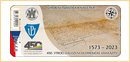 č. 905 - 450. VÝROČÍ ZALOŽENÍ OLOMOUCKÉ UNIVERZITY, 1573 – 2023